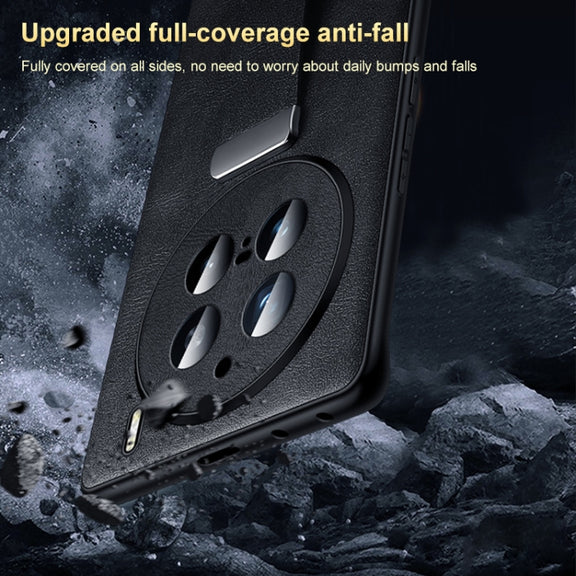 For vivo X100s Pro / X100 Pro SULADA PC + Leather Texture Skin Feel Shockproof Phone Case(Green)