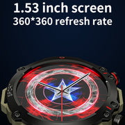 LEMFO TF10 Pro 1.53 inch BT5.2 IP67 Sport Smart Watch, Support Bluetooth Call / Sleep / Blood Oxygen / Heart Rate / Long Sitting Health Monitor(Silver)