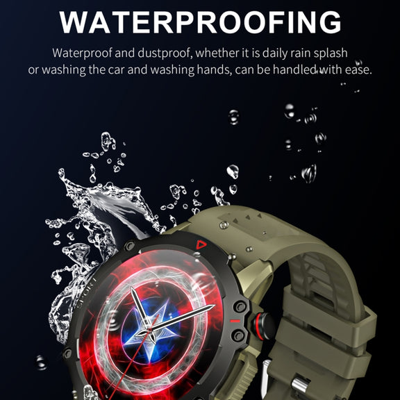 LEMFO TF10 Pro 1.53 inch BT5.2 IP67 Sport Smart Watch, Support Bluetooth Call / Sleep / Blood Oxygen / Heart Rate / Long Sitting Health Monitor(Green)