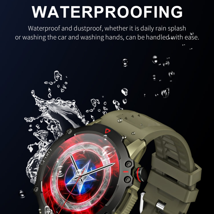 LEMFO TF10 Pro 1.53 inch BT5.2 IP67 Sport Smart Watch, Support Bluetooth Call / Sleep / Blood Oxygen / Heart Rate / Long Sitting Health Monitor(Black)