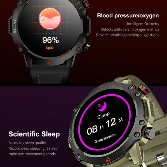 LEMFO TF10 Pro 1.53 inch BT5.2 IP67 Sport Smart Watch, Support Bluetooth Call / Sleep / Blood Oxygen / Heart Rate / Long Sitting Health Monitor(Black)