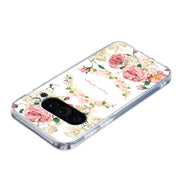 For Google Pixel 9 Pro Colored Drawing Pattern Transparent TPU Phone Case(Rose)