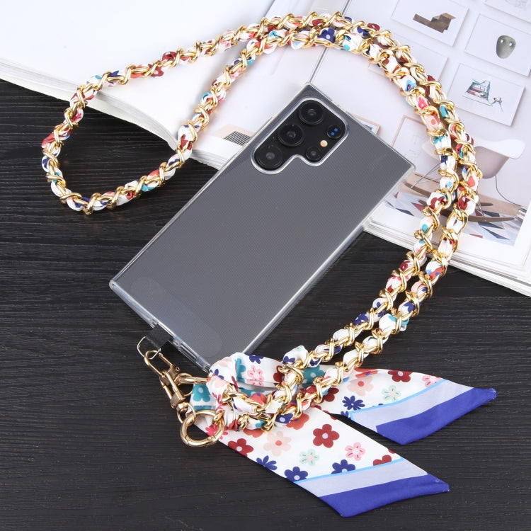 Mobile Phone Anti-lost Silk Scarf Full Coverage Long Lanyard(Rose Red) - Lanyards & Wrist Straps by PMc TechLife | Online Shopping South Africa | PMc TechLife | Buy Now Pay Later Mobicred