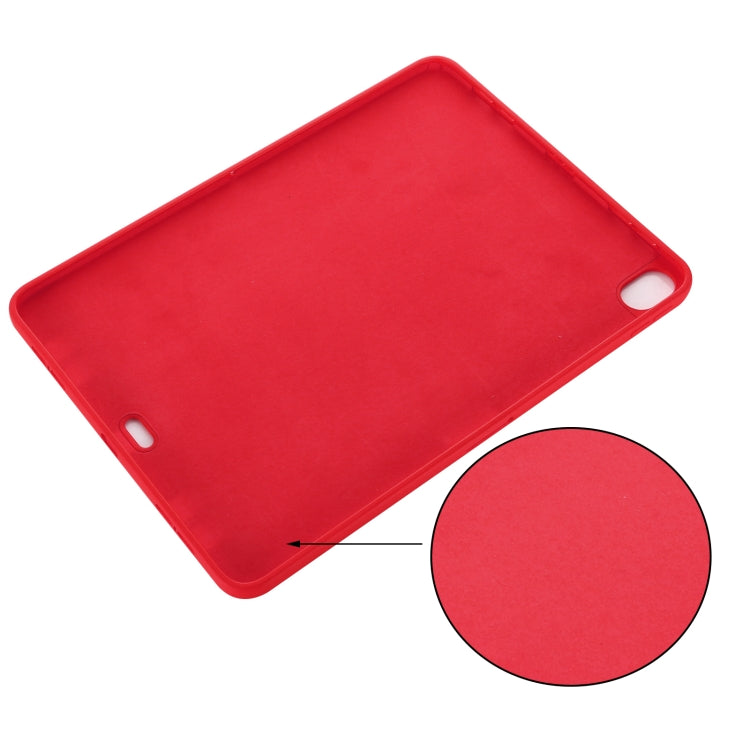 For iPad Air 13 2025 / 2024 Pure Color Liquid Silicone Shockproof Tablet Case(Red) - free shipping - PMC TechLife - Order now!