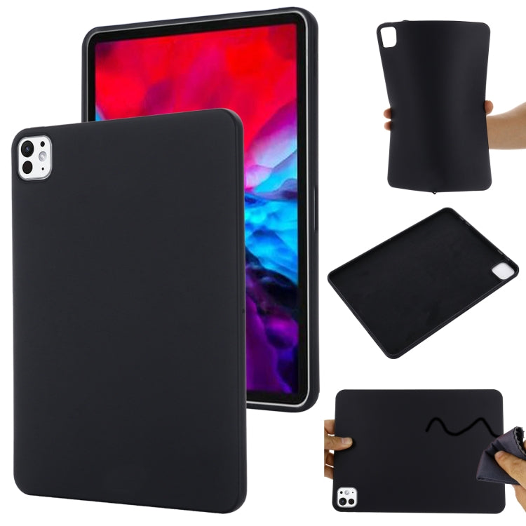 For iPad Pro 13 2024 Pure Color Liquid Silicone Shockproof Tablet Case(Black) - iPad Pro 13 2024 Cases by PMC TechLife | Online Shopping South Africa | PMC TechLife | Buy Now Pay Later Mobicred