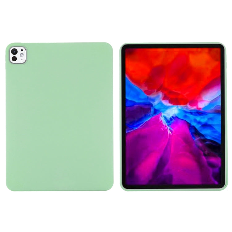 For iPad Pro 11 2024 Pure Color Liquid Silicone Shockproof Tablet Case(Green) - iPad Pro 11 2024 Cases by PMC TechLife | Online Shopping South Africa | PMC TechLife | Buy Now Pay Later Mobicred
