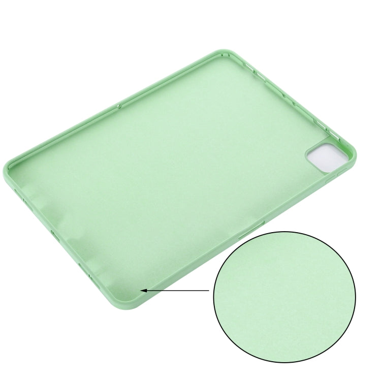For iPad Pro 11 2024 Pure Color Liquid Silicone Shockproof Tablet Case(Green) - iPad Pro 11 2024 Cases by PMC TechLife | Online Shopping South Africa | PMC TechLife | Buy Now Pay Later Mobicred