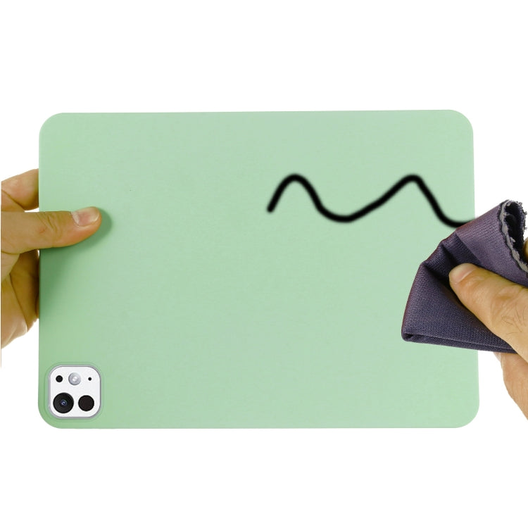 For iPad Pro 11 2024 Pure Color Liquid Silicone Shockproof Tablet Case(Green) - iPad Pro 11 2024 Cases by PMC TechLife | Online Shopping South Africa | PMC TechLife | Buy Now Pay Later Mobicred