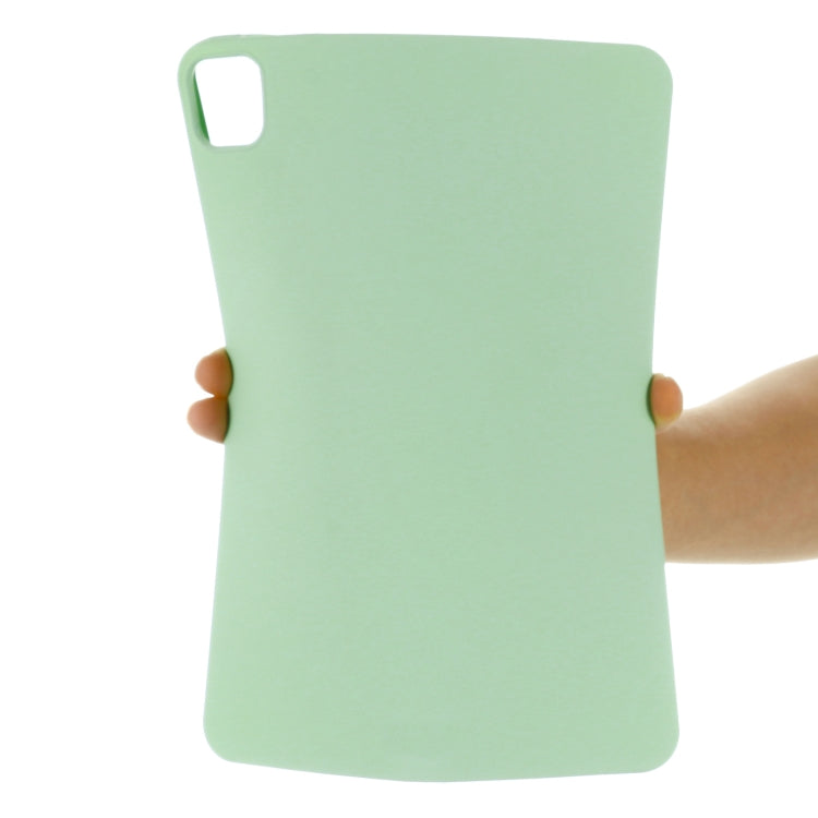 For iPad Pro 11 2024 Pure Color Liquid Silicone Shockproof Tablet Case(Green) - iPad Pro 11 2024 Cases by PMC TechLife | Online Shopping South Africa | PMC TechLife | Buy Now Pay Later Mobicred