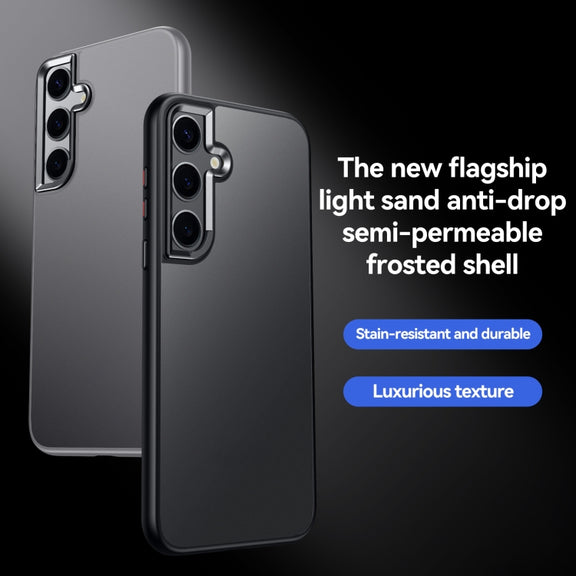 For Samsung Galaxy S24+ 5G SULADA Skin Feel Matte Shockproof Phone Case(Black)