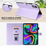 For Lenovo Tab M11 / Xiaoxin Pad 11 2024 Rhombus Lattice Leather Tablet Case(Purple)