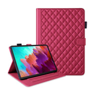 For Lenovo Xiaoxin Pad Pro 12.7 2023 Rhombus Lattice Leather Tablet Case(Red)