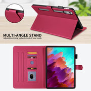 For Lenovo Xiaoxin Pad Pro 12.7 2023 Rhombus Lattice Leather Tablet Case(Red)