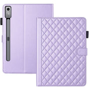 For Lenovo Tab P11 Gen 2 Rhombus Lattice Leather Tablet Case(Purple)