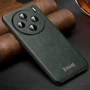 For vivo X100s Pro / X100 Pro SULADA Shockproof TPU + Handmade Leather Phone Case(Green)