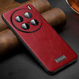 For vivo X100 Ultra SULADA Shockproof TPU + Handmade Leather Phone Case(Red) - vivo Cases by SULADA | Online Shopping South Africa | PMC Jewellery | Buy Now Pay Later Mobicred
