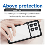 For Redmi K70 Ultra Colorful Series Acrylic Hybrid TPU Phone Case(Black)