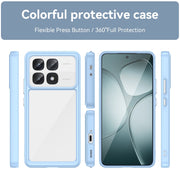 For Redmi K70 Ultra Colorful Series Acrylic Hybrid TPU Phone Case(Blue)