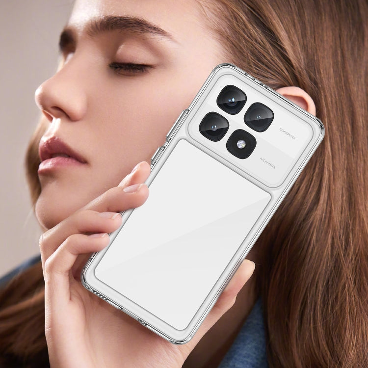 For Redmi K70 Ultra Colorful Series Acrylic Hybrid TPU Phone Case(Transparent)