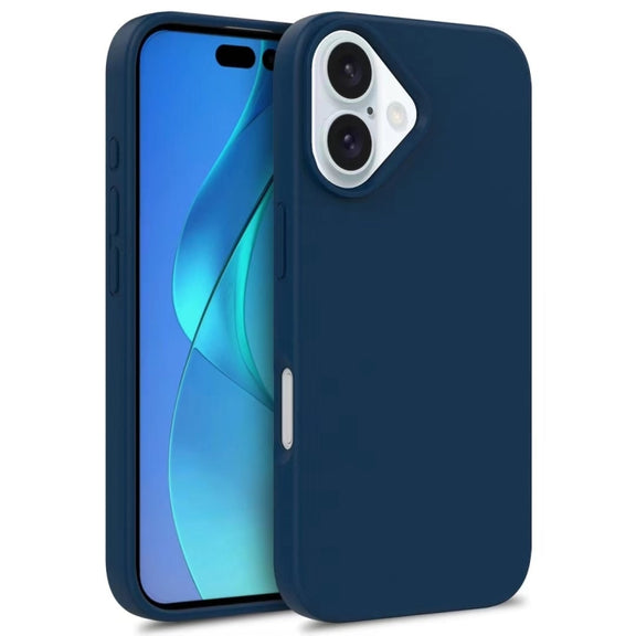 For iPhone 16 Wheat Straw TPU Phone Case(Blue)