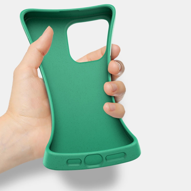 For iPhone 16 Pro Wheat Straw TPU Phone Case(Green) - iPhone 16 Pro Cases by PMC TechLife | Online Shopping South Africa | PMC TechLife | Buy Now Pay Later Mobicred