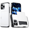 For iPhone 16 Pro Max Shockproof Armor Phone Case with Card Slot(White) - iPhone 16 Pro Max Cases by PMC TechLife | Online Shopping South Africa | PMC TechLife | Buy Now Pay Later Mobicred