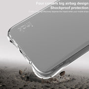 For HTC U24 Pro imak Shockproof Airbag TPU Phone Case(Transparent Black)