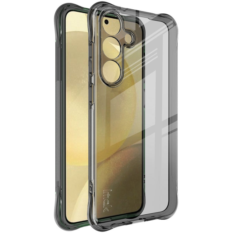 For Samsung Galaxy S25 5G imak Shockproof Airbag TPU Phone Case(Transparent Black) - free shipping - PMC Jewellery - Order now!