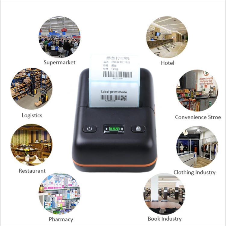 BT-58L 58mm USB+Bluetooth Thermal Label Printer(US Plug) - Receipt Printers by PMC TechLife | Online Shopping South Africa | PMC TechLife | Buy Now Pay Later Mobicred