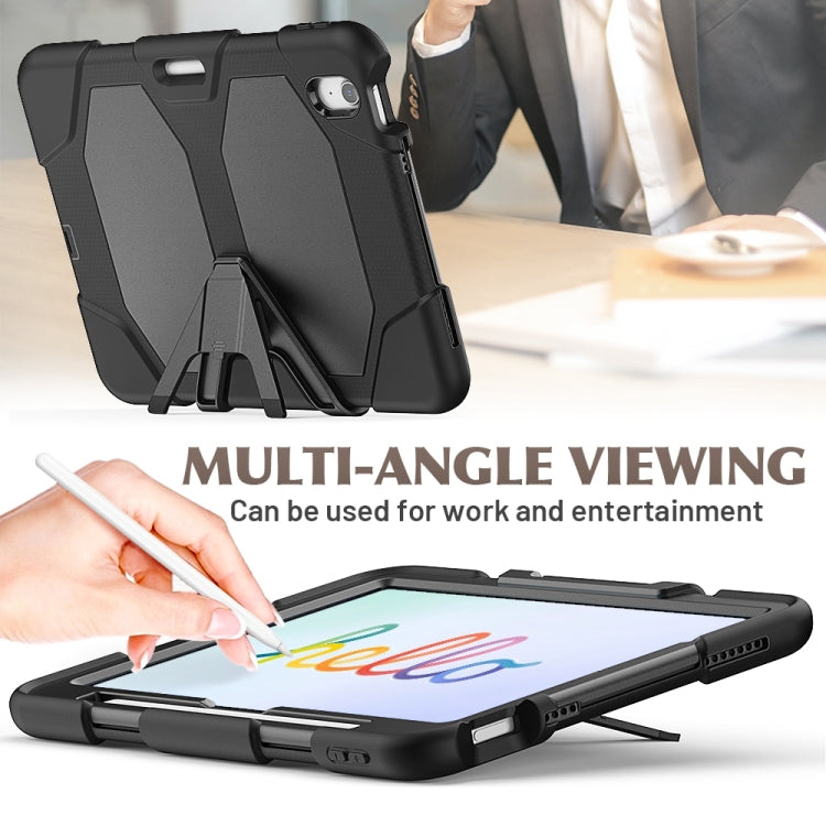 For iPad Air 11 2025 / 2024 Colorful Silicone Heavy Duty Hybrid PC Tablet Case(Black) - iPad Air 11 2025 / 2024 Cases by PMC TechLife | Online Shopping South Africa | PMC TechLife | Buy Now Pay Later Mobicred