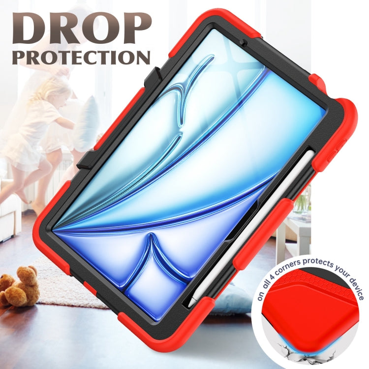 For iPad Air 11 2025 / 2024 Colorful Silicone Heavy Duty Hybrid PC Tablet Case(Red) - iPad Air 11 2025 / 2024 Cases by PMC TechLife | Online Shopping South Africa | PMC TechLife | Buy Now Pay Later Mobicred