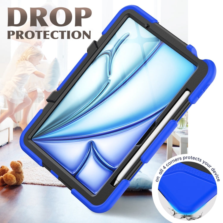 For iPad Air 11 2025 / 2024 Colorful Silicone Heavy Duty Hybrid PC Tablet Case(Dark Blue) - iPad Air 11 2025 / 2024 Cases by PMC TechLife | Online Shopping South Africa | PMC TechLife | Buy Now Pay Later Mobicred