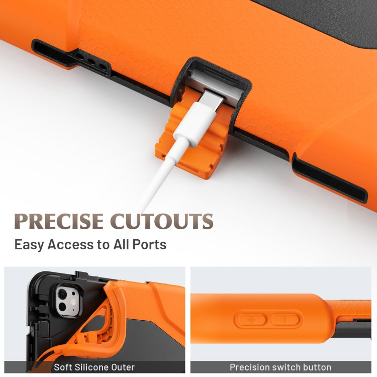 For iPad Pro 11 2024 Colorful Silicone Heavy Duty Hybrid PC Tablet Case(Orange) - iPad Pro 11 2024 Cases by PMC TechLife | Online Shopping South Africa | PMC TechLife | Buy Now Pay Later Mobicred