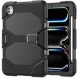 For iPad Pro 11 2024 Colorful Silicone Heavy Duty Hybrid PC Tablet Case(Black) - iPad Pro 11 2024 Cases by PMC TechLife | Online Shopping South Africa | PMC TechLife | Buy Now Pay Later Mobicred