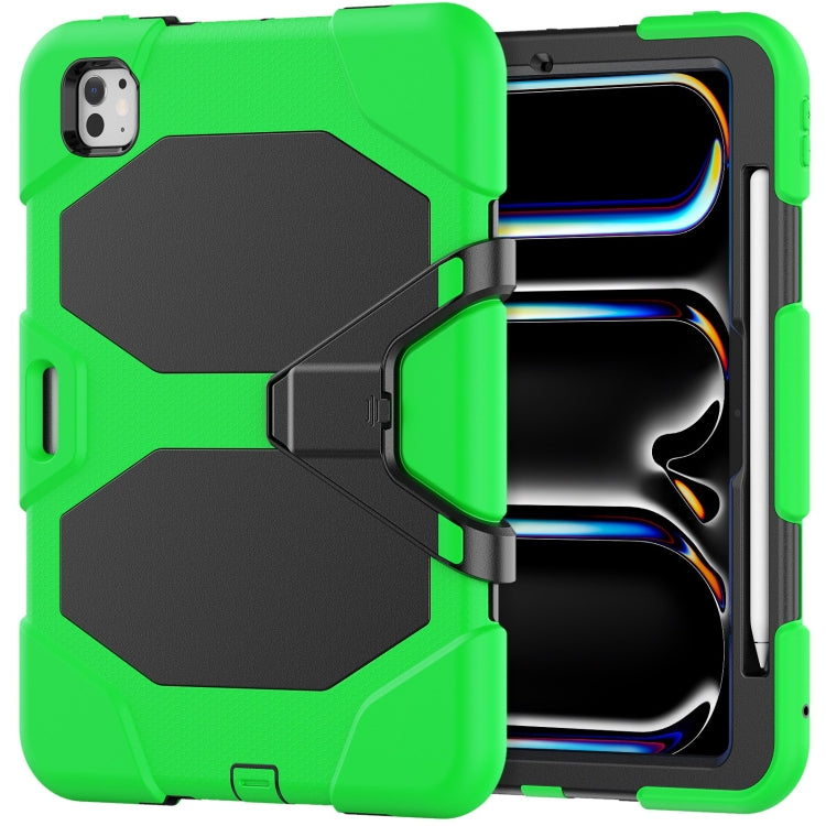 For iPad Pro 11 2024 Colorful Silicone Heavy Duty Hybrid PC Tablet Case(Green) - free shipping - PMC TechLife - Order now!