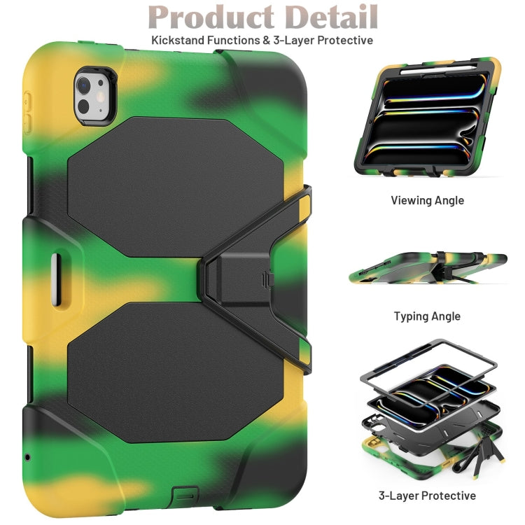For iPad Pro 11 2024 Colorful Silicone Heavy Duty Hybrid PC Tablet Case(Camouflage) - iPad Pro 11 2024 Cases by PMC TechLife | Online Shopping South Africa | PMC TechLife | Buy Now Pay Later Mobicred