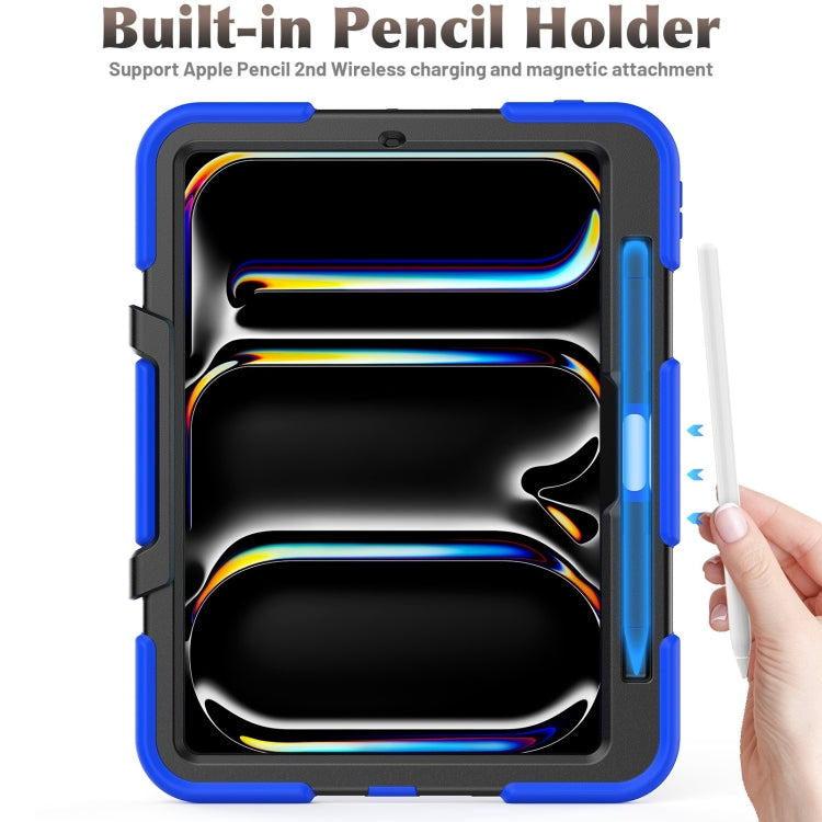 For iPad Pro 11 2024 Colorful Silicone Heavy Duty Hybrid PC Tablet Case(Dark Blue) - iPad Pro 11 2024 Cases by PMC TechLife | Online Shopping South Africa | PMC TechLife | Buy Now Pay Later Mobicred