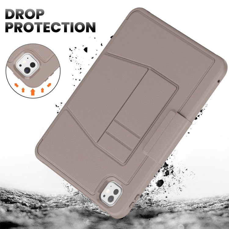 For iPad Pro 11 2024 Smart B Magnetic Holder Leather Tablet Case(Rose Gold) - iPad Pro 11 2024 Cases by PMC TechLife | Online Shopping South Africa | PMC TechLife | Buy Now Pay Later Mobicred