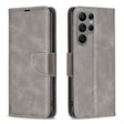 For Samsung Galaxy S25 Ultra 5G Lambskin Texture Pure Color Flip Leather Phone Case(Grey) - free shipping - PMC Jewellery - Order now!