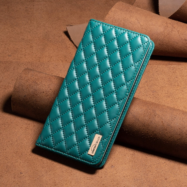 For Samsung Galaxy S25 5G Diamond Lattice Magnetic Leather Flip Phone Case(Green) - Galaxy S25 5G Cases by PMC Jewellery | Online Shopping South Africa | PMC Jewellery | Buy Now Pay Later Mobicred