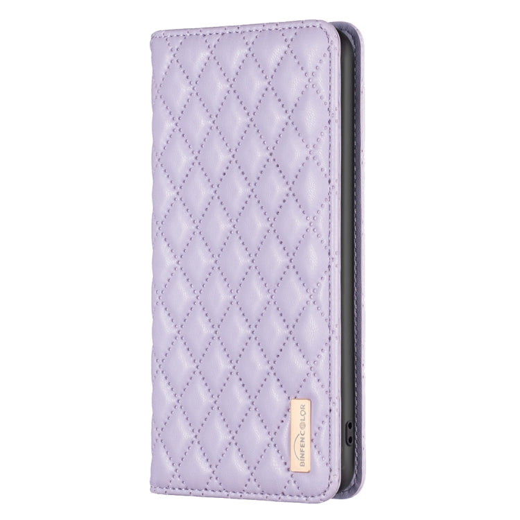 For Samsung Galaxy S25 5G Diamond Lattice Magnetic Leather Flip Phone Case(Purple) - Galaxy S25 5G Cases by PMC Jewellery | Online Shopping South Africa | PMC Jewellery | Buy Now Pay Later Mobicred
