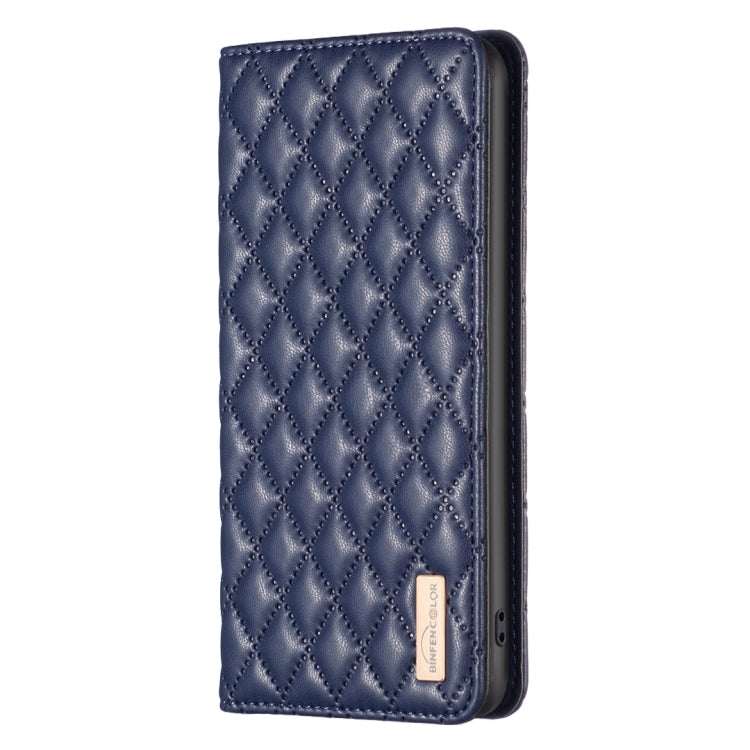 For Samsung Galaxy S25 Ultra 5G Diamond Lattice Magnetic Leather Flip Phone Case(Blue) - Galaxy S25 Ultra 5G Cases by PMC Jewellery | Online Shopping South Africa | PMC Jewellery | Buy Now Pay Later Mobicred