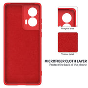 For Motorola Edge 50 Fusion Solid Color Liquid Silicone Dropproof Full Coverage Phone Case(Red)