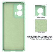For Motorola Edge 50 Fusion Solid Color Liquid Silicone Dropproof Full Coverage Phone Case(Green)