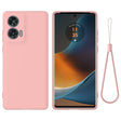 For Motorola Edge 50 Fusion Solid Color Liquid Silicone Dropproof Full Coverage Phone Case(Pink) - free shipping - PMC TechLife - Order now!