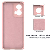 For Motorola Edge 50 Fusion Solid Color Liquid Silicone Dropproof Full Coverage Phone Case(Pink)