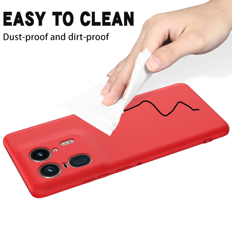 For Motorola Edge 50 Ultra Solid Color Liquid Silicone Dropproof Full Coverage Phone Case(Red)