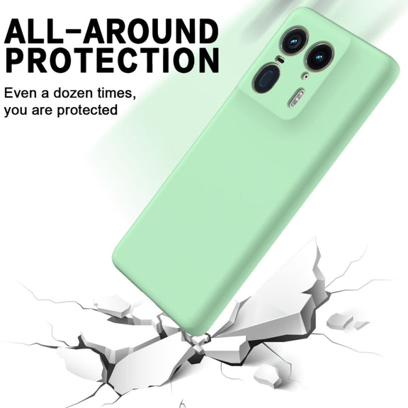 For Motorola Edge 50 Ultra Solid Color Liquid Silicone Dropproof Full Coverage Phone Case(Green)