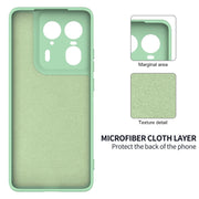 For Motorola Edge 50 Ultra Solid Color Liquid Silicone Dropproof Full Coverage Phone Case(Green)