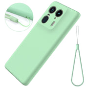 For Motorola Edge 50 Ultra Solid Color Liquid Silicone Dropproof Full Coverage Phone Case(Green)